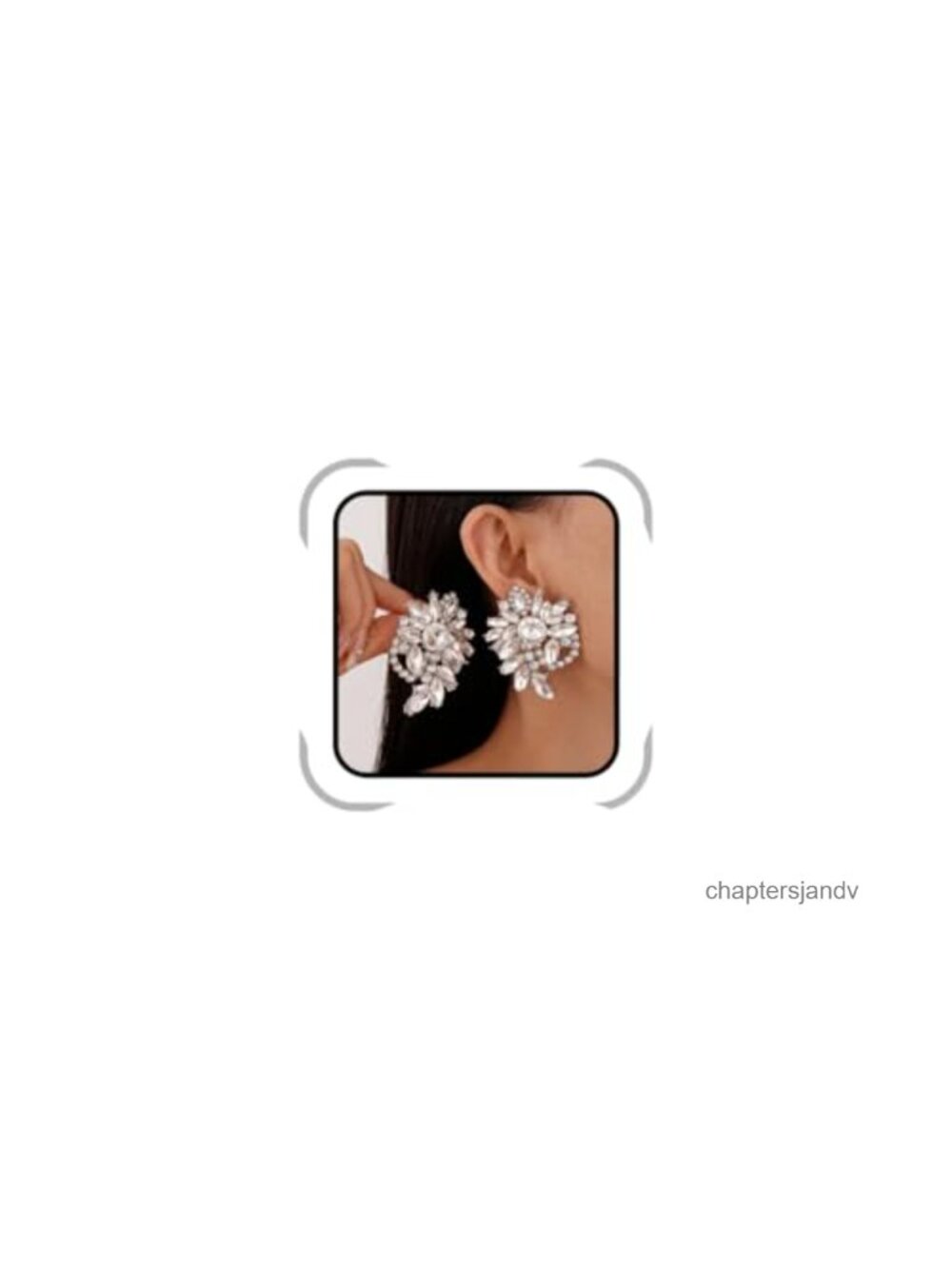 Rhinestone Dangling Crystal Earrings Alloy Drop for Prom Party Gift